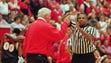 Referee Ted Valentine right calls a technical foul