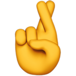 Crossed Fingers Emoji (U+1F91E)