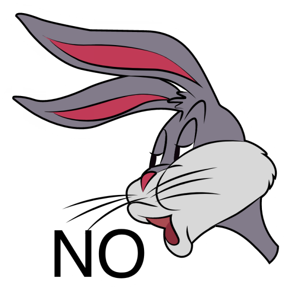 Bugs Bunny's No Meme Sticker - Sticker Mania | Bunny meme, Bugs bunny, Bugs  bunny cartoons