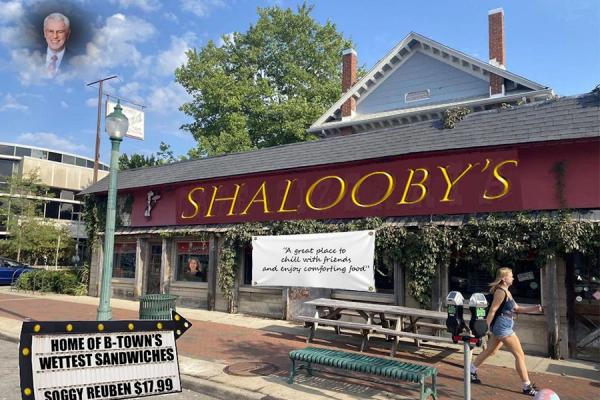 Original photoshopped image of Shalooby's, the imaginary restaurant