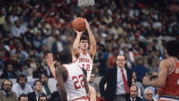 TSN Archives: Indiana's Steve Alford shoots Bobby Knight to third NCAA  title (1987) | Sporting News