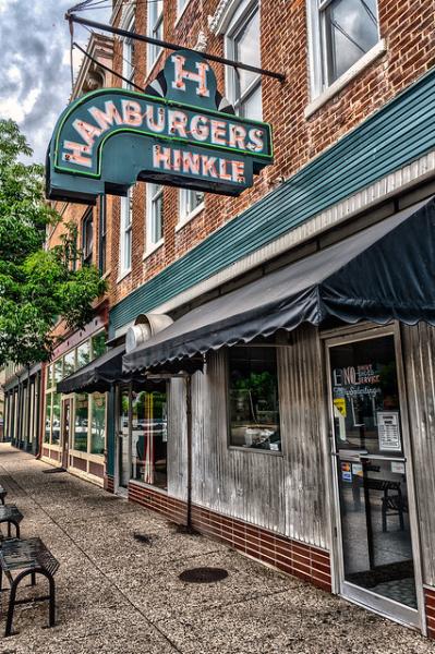 Hinkle's Hamburgers | Exterior of Hinkle's Sandwich Shop in … | Flickr