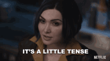 Its A Little Tense Faye Valentine GIF - Its A Little Tense Faye Valentine Daniella Pineda GIFs