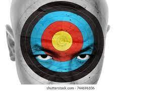 Face Man Bulls Eye Target On Stock Photo 744696106 | Shutterstock