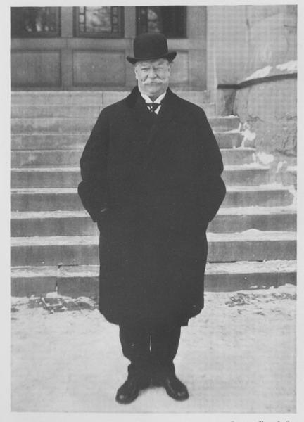 Former President Taft in front of Maxwell Hall